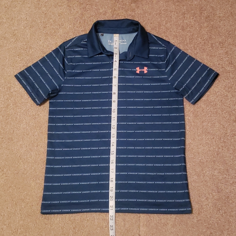 Under Armour Boys Printed Polo Shirt - Picture 11 of 12